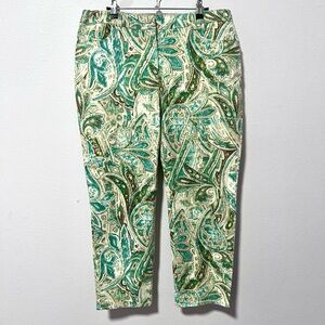 CHICO'S Paisley Print‎ woman capri 1.5